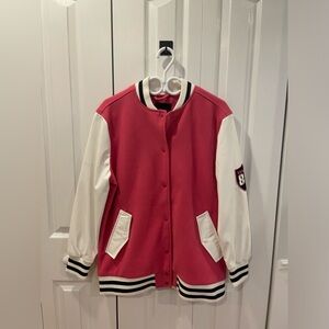 RD style pink varsity jacket